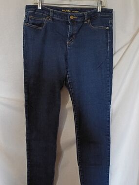 Michael Kors Women's Dark Blue Stretch Skinny Jeans